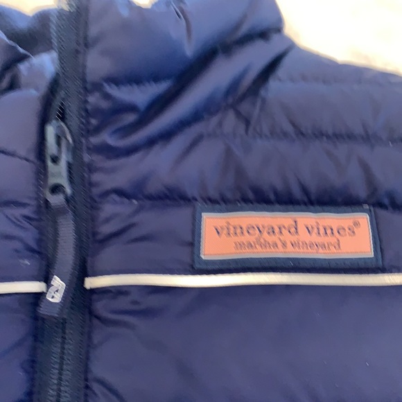 Vineyard Vines Boys Puffer Vest - Navy - Picture 4 of 11